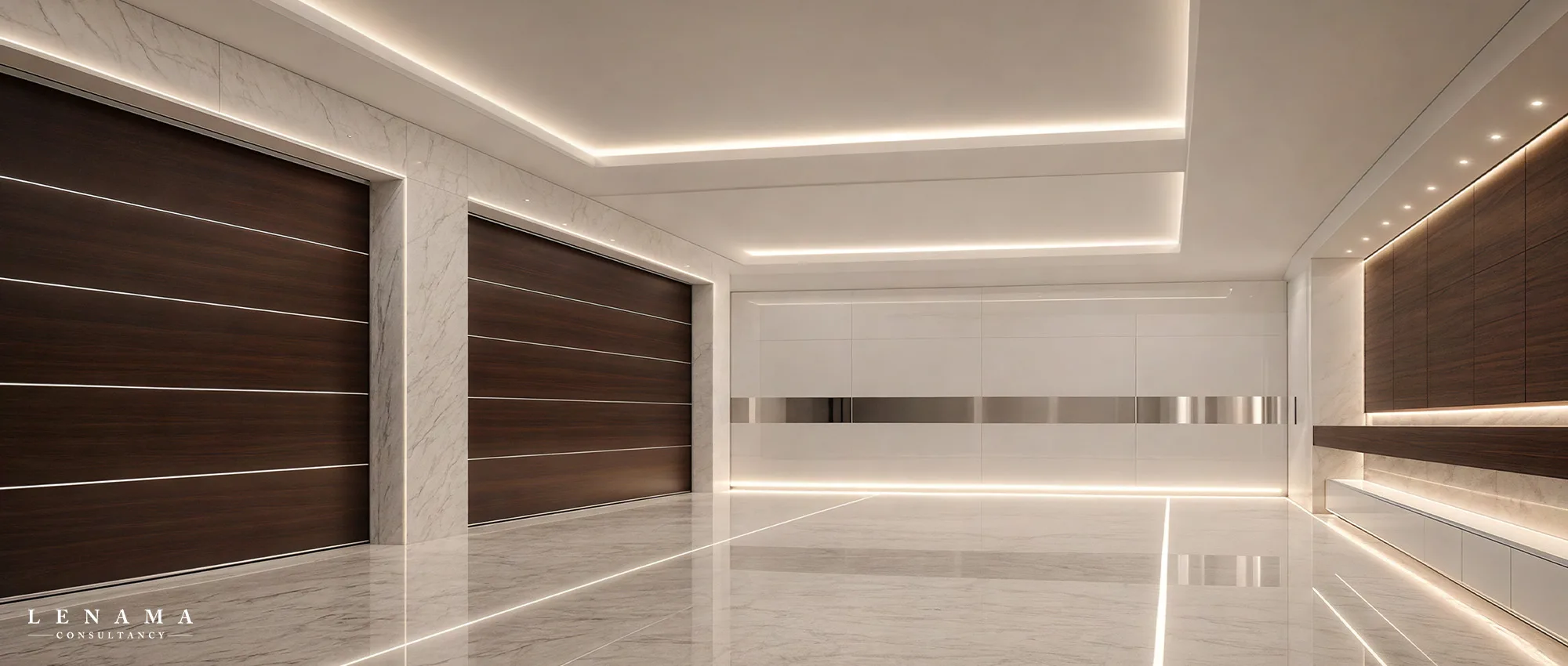 Luxury garage design for supercar collectors. District One - Dubai
