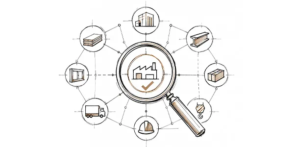Luxury project procurement coordination with approved suppliers