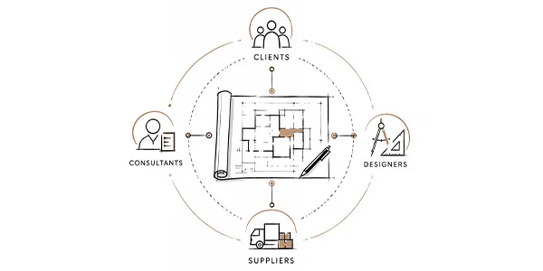Material and finish selection for luxury interior design Dubai project