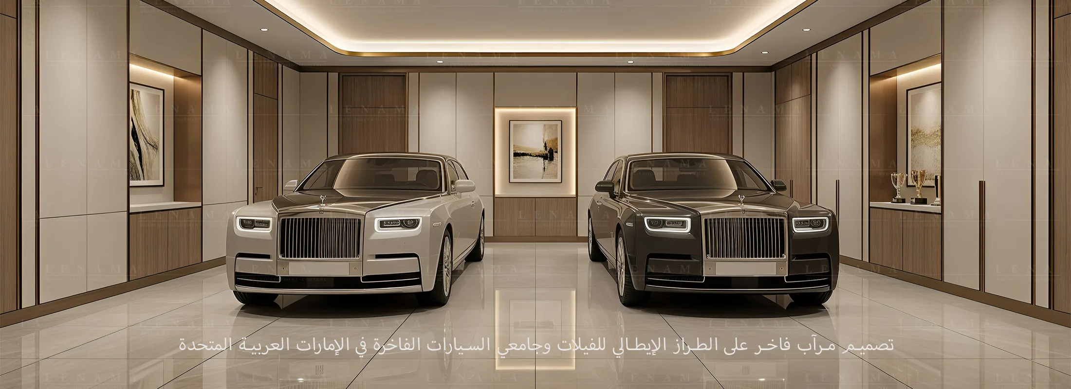 تطوير مفهوم التصميم الداخلي الفاخر في دبي لمشروع سكني مصمم خصيصًا